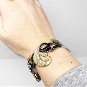 144 Vintage Margot de Taxco enamel bracelet 5734